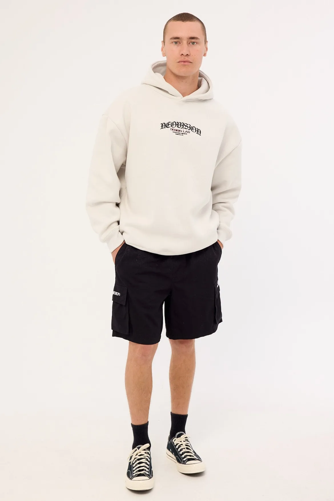 Rosebud Street Hoodie Grey Fog