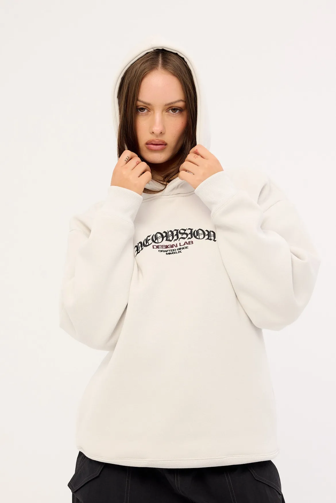 Rosebud Street Hoodie Grey Fog