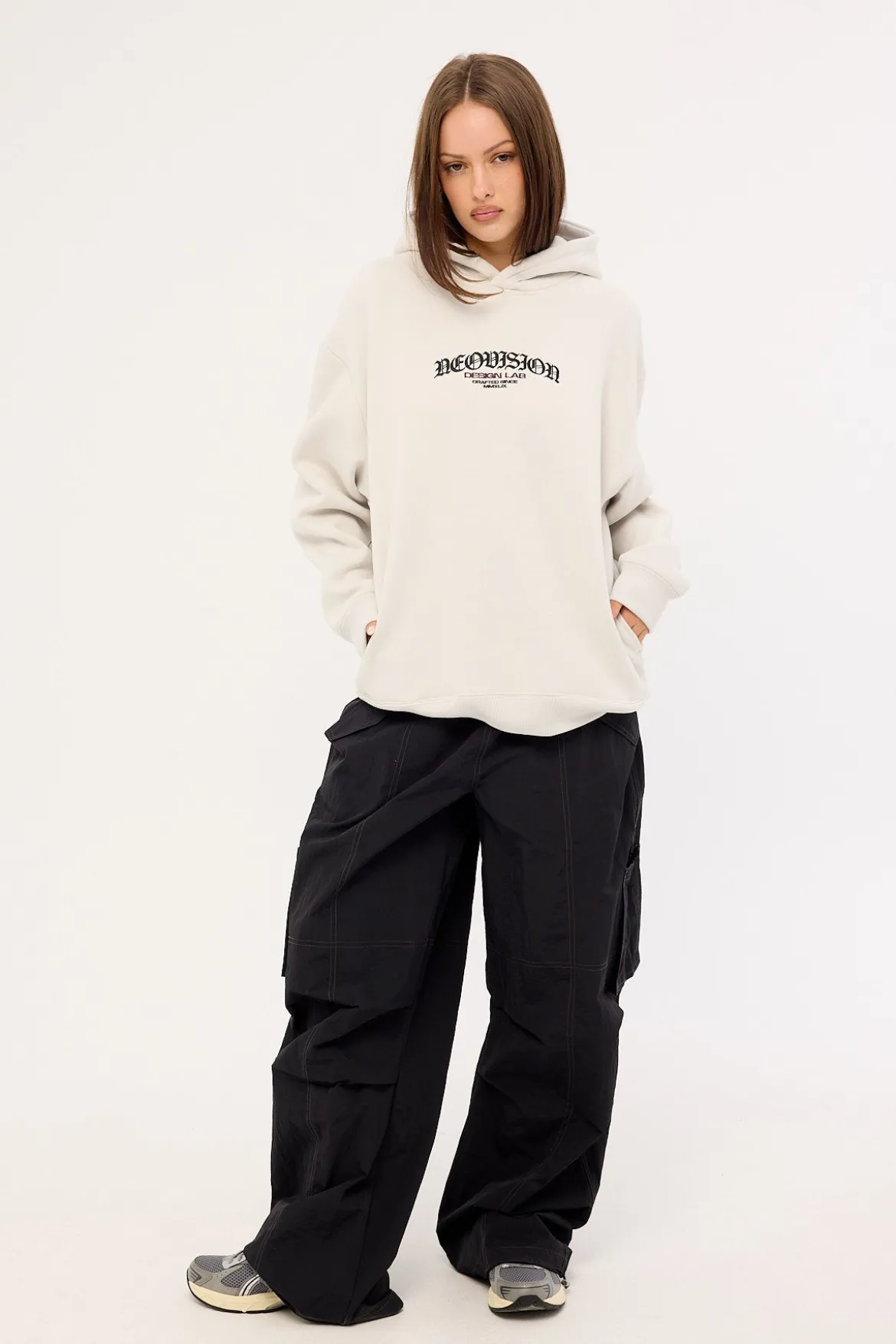 Rosebud Street Hoodie Grey Fog