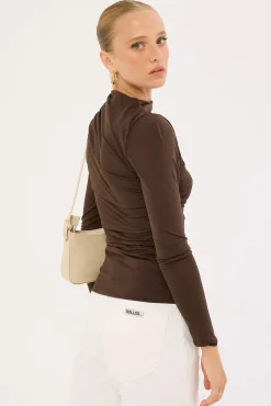 Rosewood Long Sleeve Top Chocolate