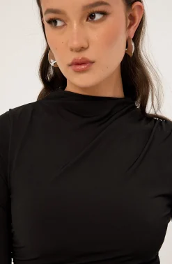 Rosie Long Sleeve Maxi Dress Black