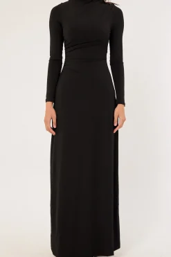 Rosie Long Sleeve Maxi Dress Black