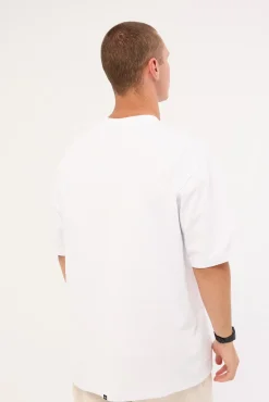 Rough Cut Oversize Fit Tee White