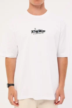 Rough Cut Oversize Fit Tee White