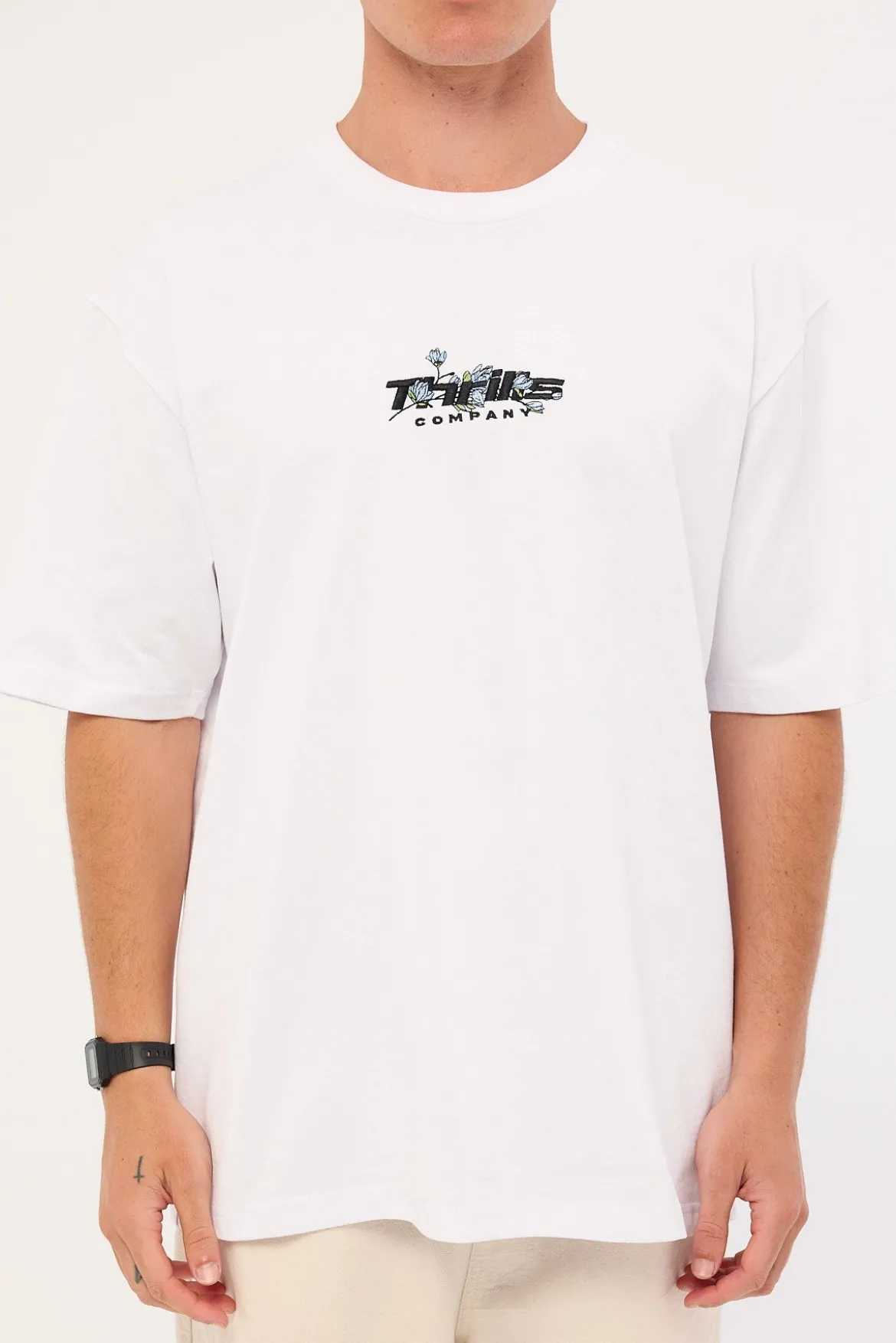 Rough Cut Oversize Fit Tee White