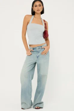 Rouje Halter Top Smoke