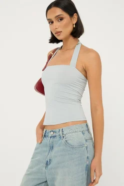 Rouje Halter Top Smoke