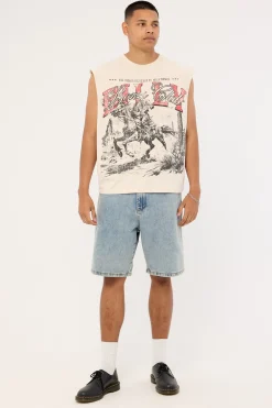 Route 66 Boxy Muscle Tank Pepper