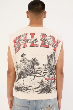 Route 66 Boxy Muscle Tank Pepper