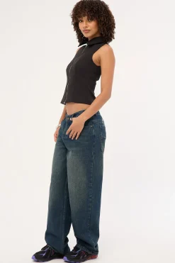 Roxanne Baggy Low Rise Jean Dark And Dirty