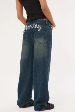 Roxanne Baggy Low Rise Jean Dark And Dirty