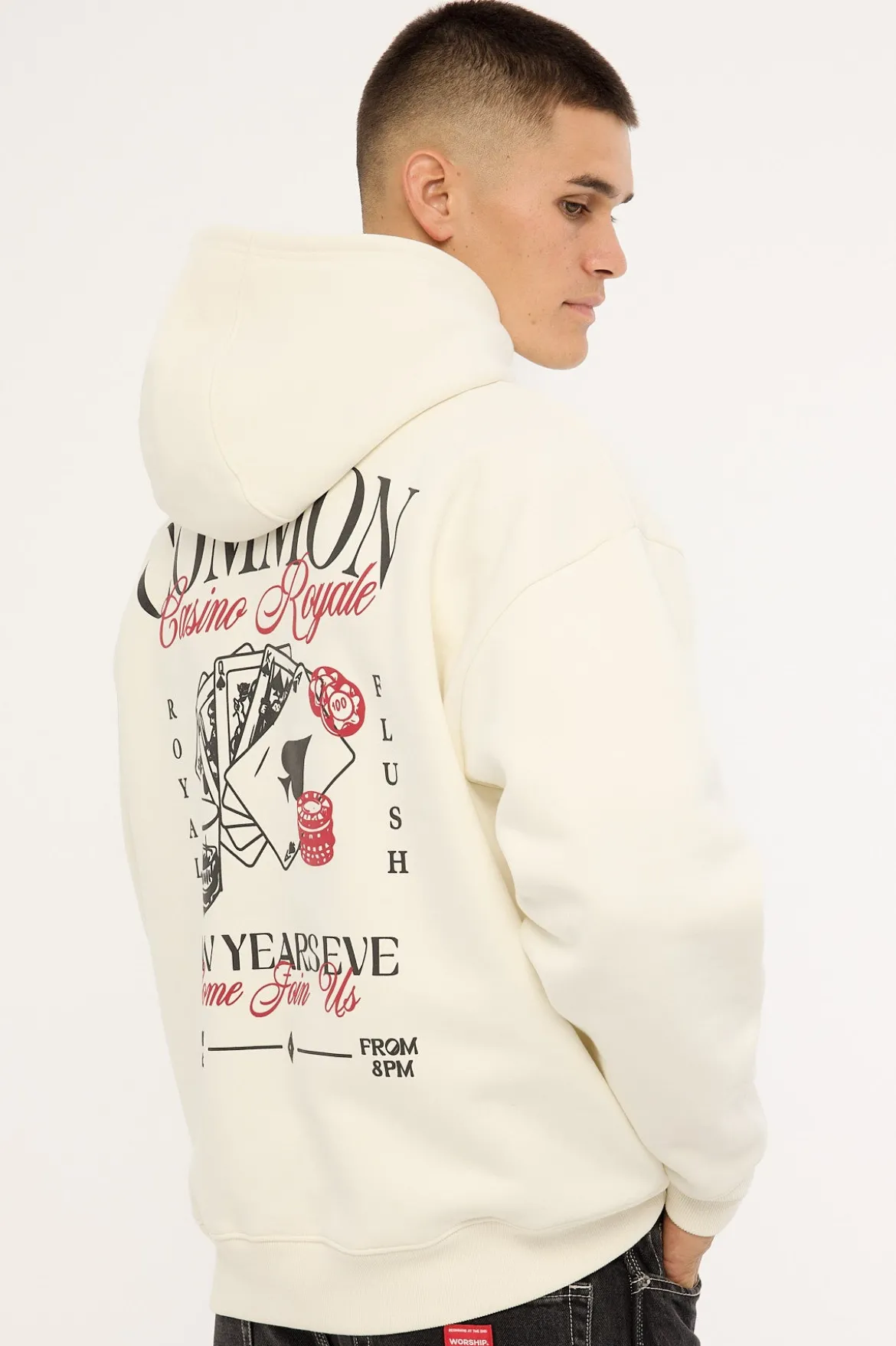 Royale Boxy Hoodie Off White
