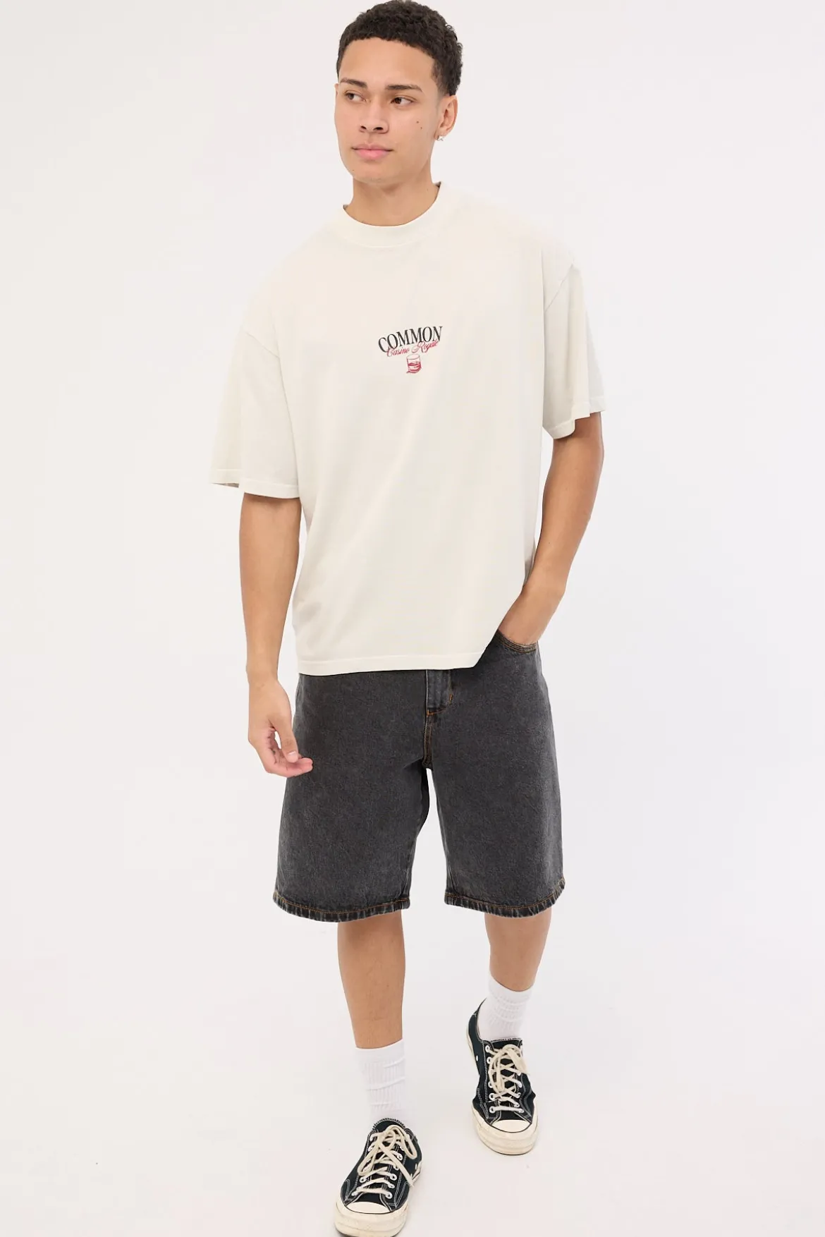 Royale Heavyweight Easy Tee Washed Grey Fog
