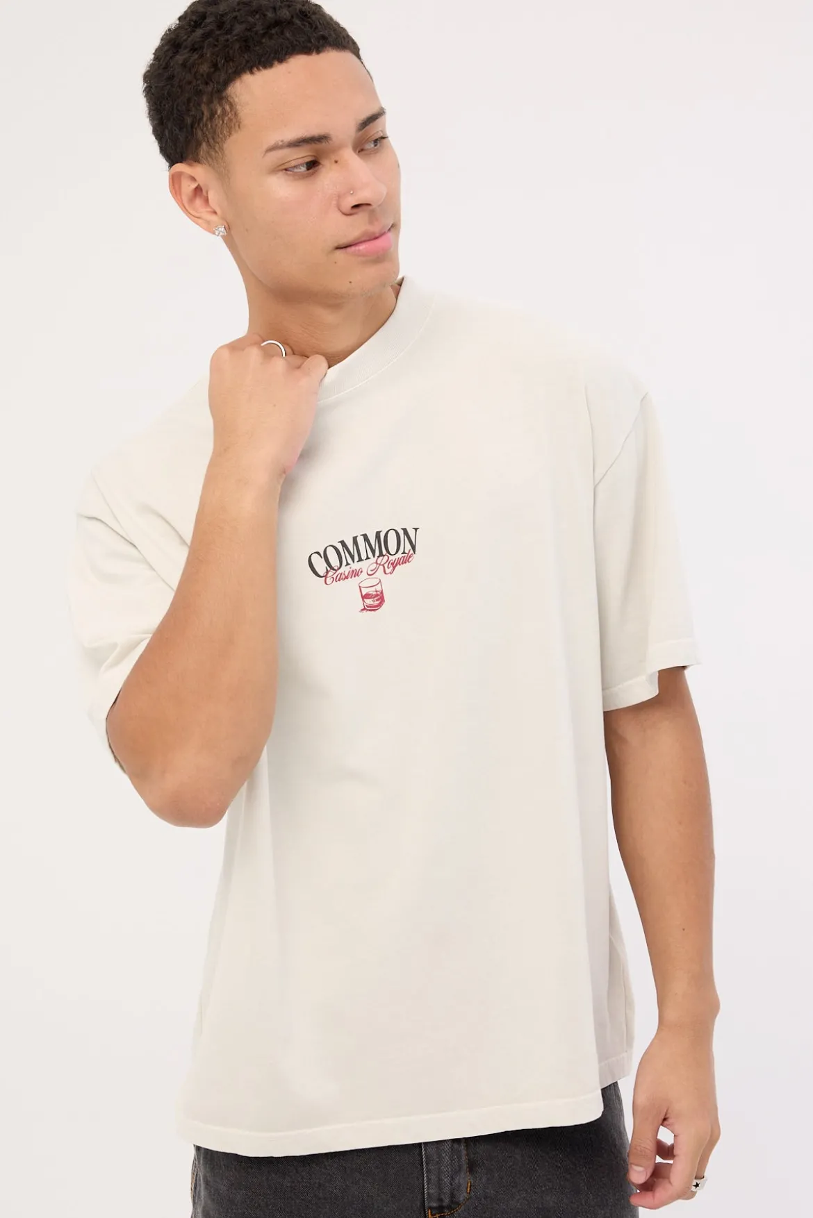Royale Heavyweight Easy Tee Washed Grey Fog