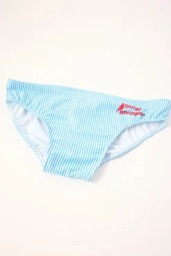 Royalty Stripe Budgy Smuggler Light Blue/White