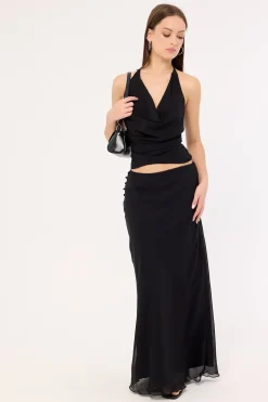 Rudi Maxi Skirt Black