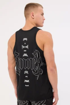 Runner Rage Singlet Black