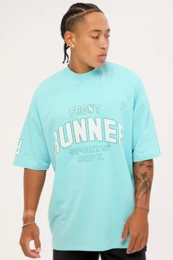 Runner Sports Dept Tee Ice Blue