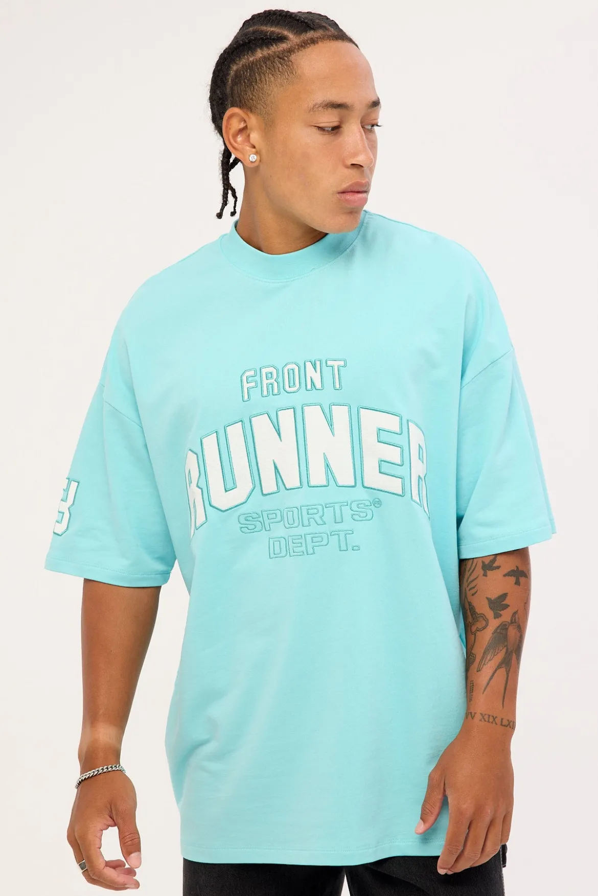 Runner Sports Dept Tee Ice Blue