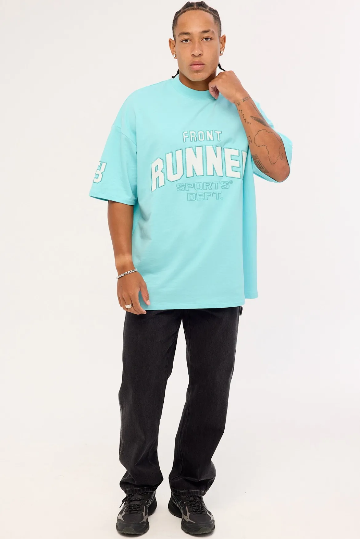 Runner Sports Dept Tee Ice Blue