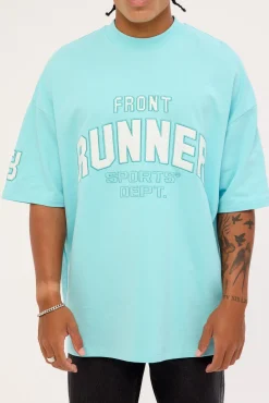 Runner Sports Dept Tee Ice Blue