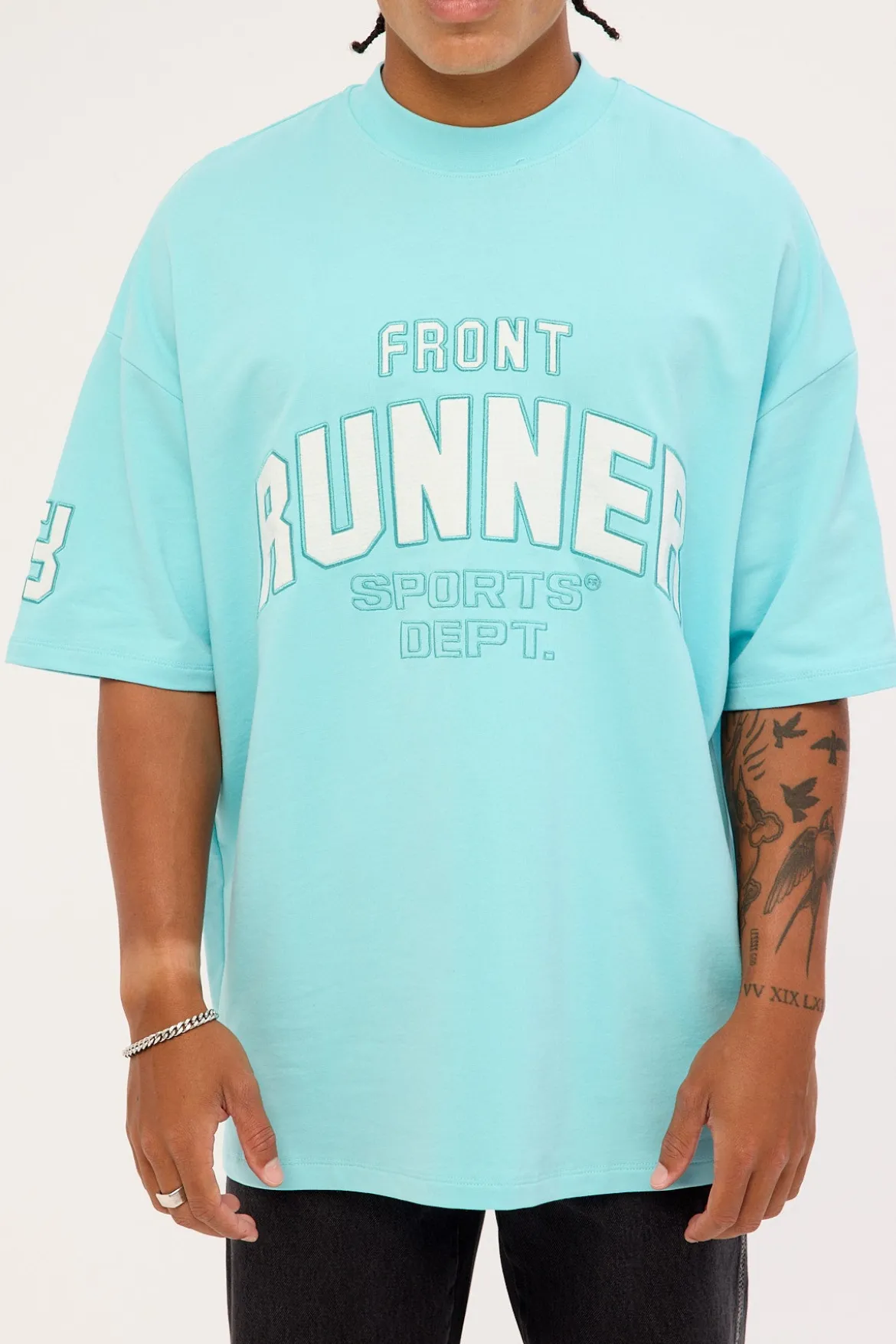 Runner Sports Dept Tee Ice Blue