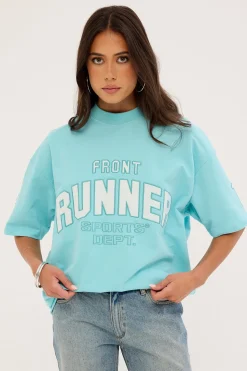 Runner Sports Dept Tee Ice Blue