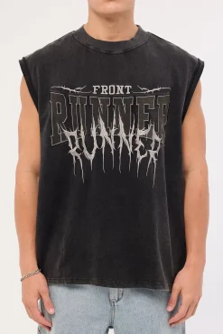 Runner Tattoo Muscle Washed Black
