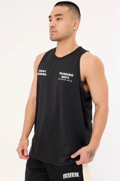 Running Dept Training Singlet Black