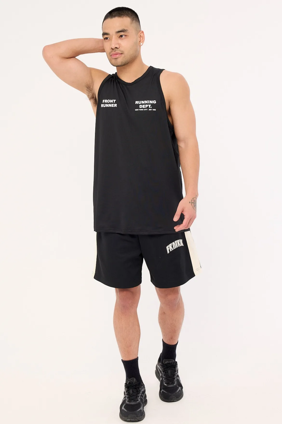 Running Dept Training Singlet Black