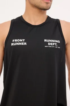 Running Dept Training Singlet Black