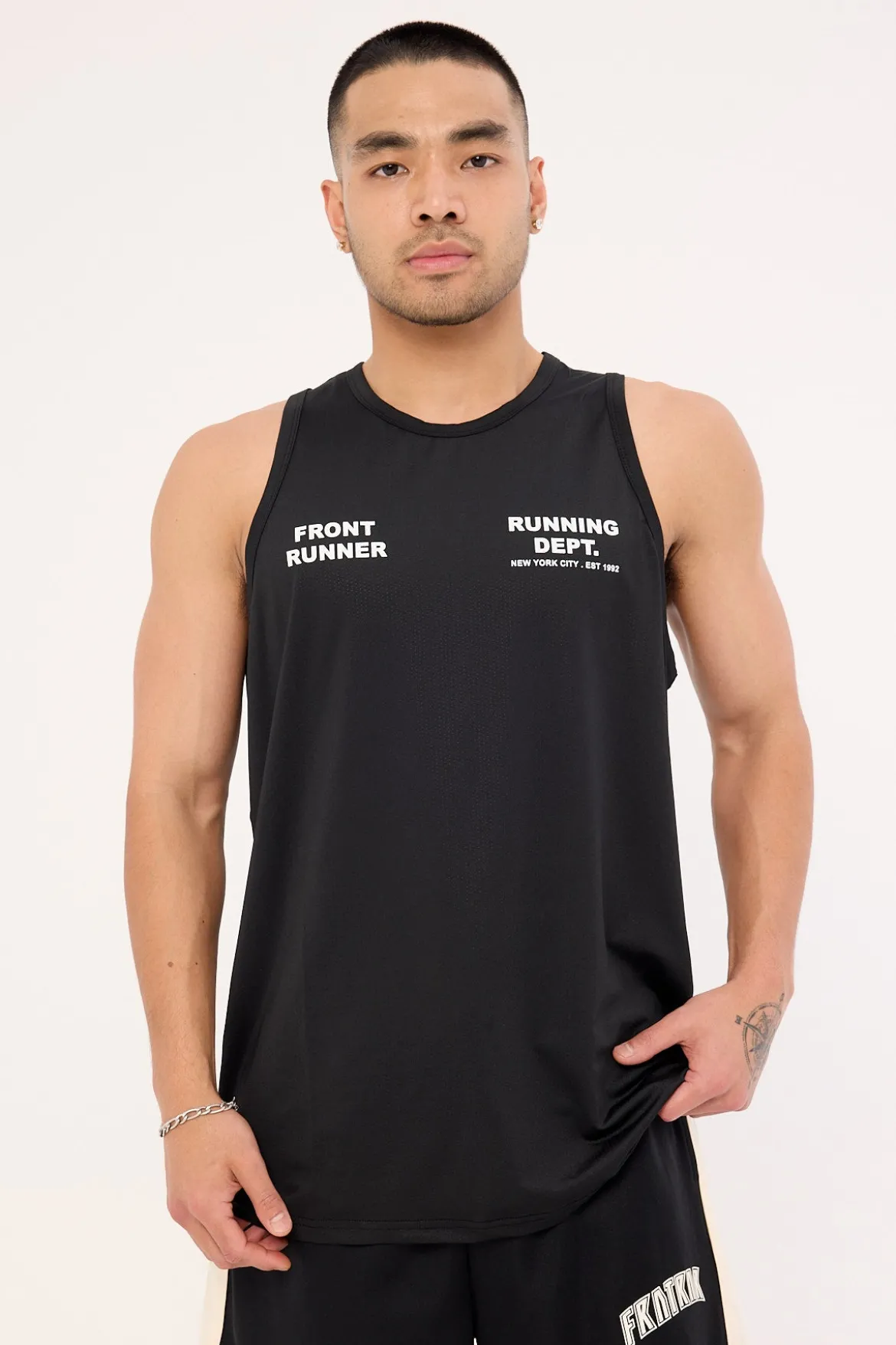 Running Dept Training Singlet Black