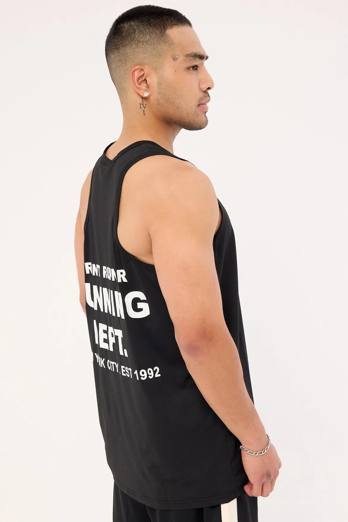 Running Dept Training Singlet Black