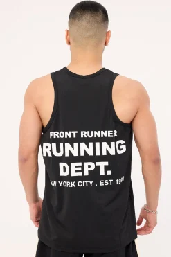 Running Dept Training Singlet Black