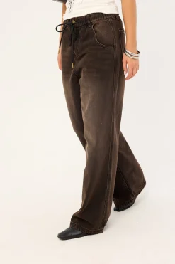 Rustline Straight Leg Pant Washed Brown