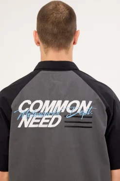 Ryder Boxy Standard Raglan Shirt Washed Black