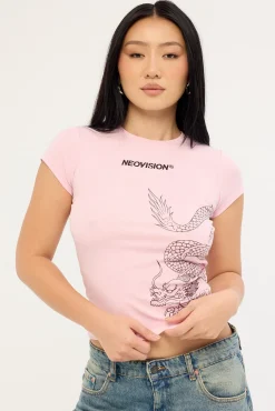 Ryuko Baby Tee Pink