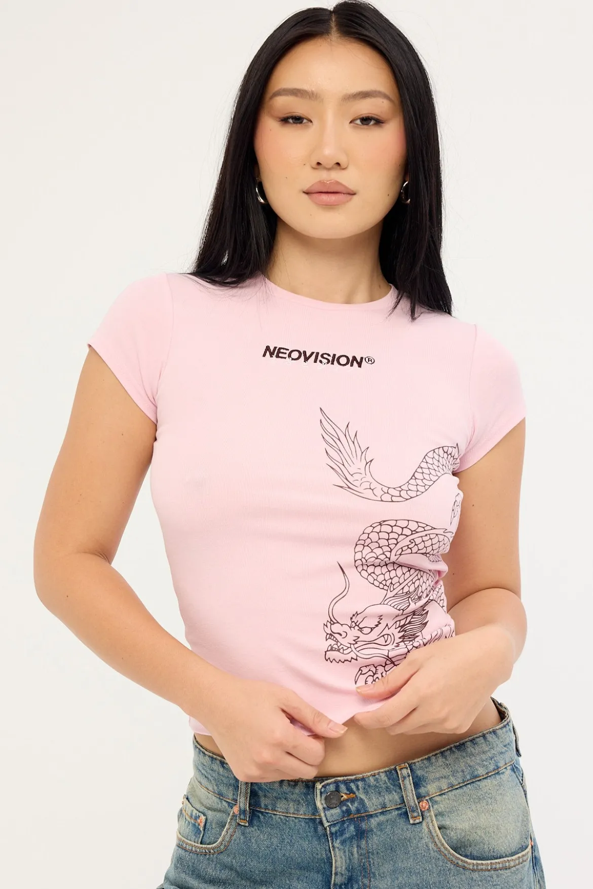 Ryuko Baby Tee Pink