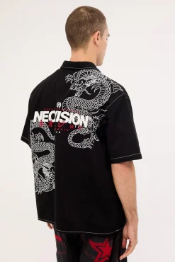 Ryuko Oversize Shirt Washed Black