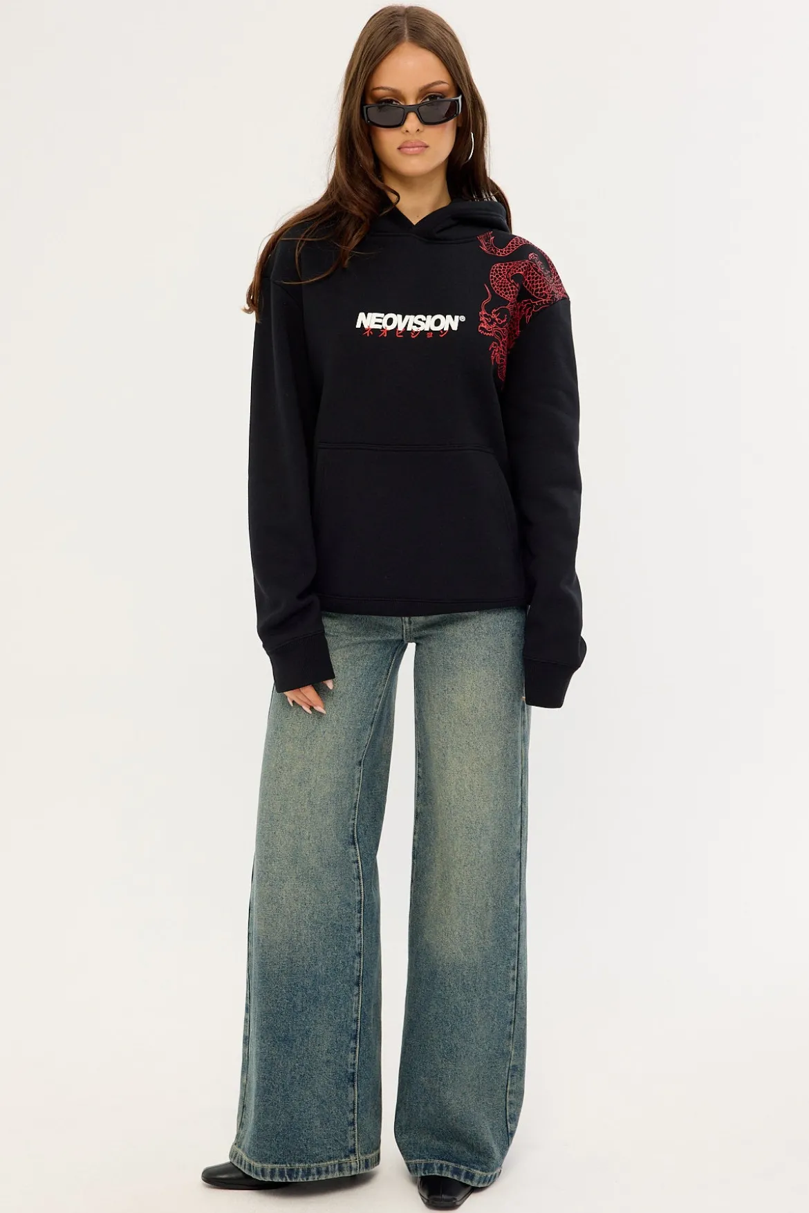 Ryuko Relaxed Hoodie Black