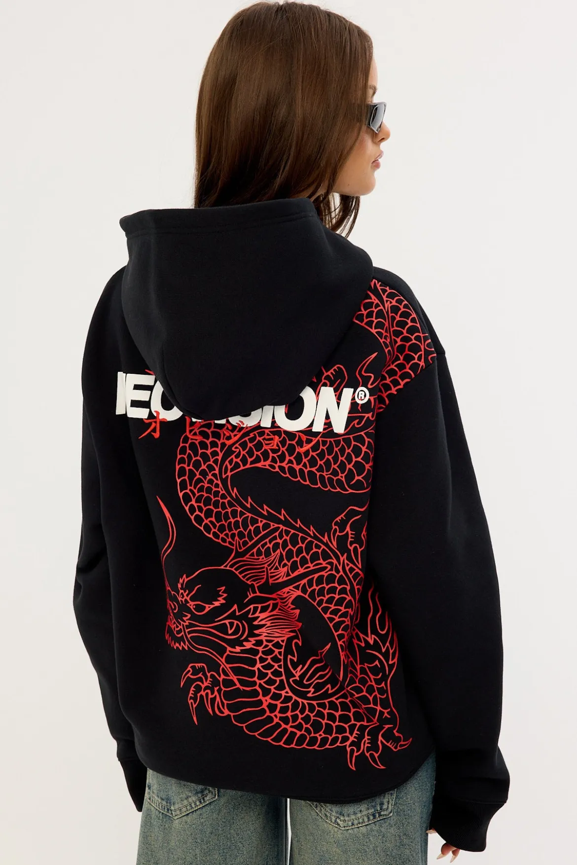 Ryuko Relaxed Hoodie Black