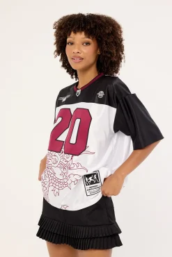 Ryuko V Neck Jersey White