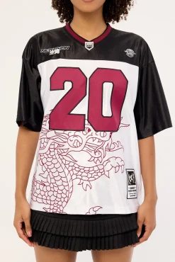 Ryuko V Neck Jersey White