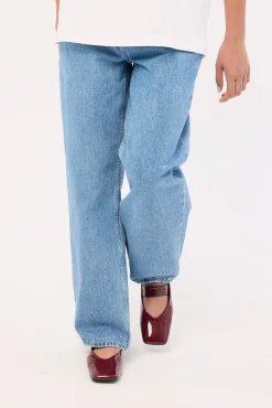 90s Mid Baggy Petite Blue State