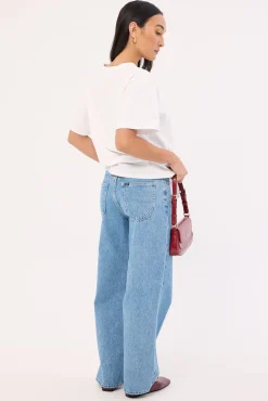90s Mid Baggy Petite Blue State
