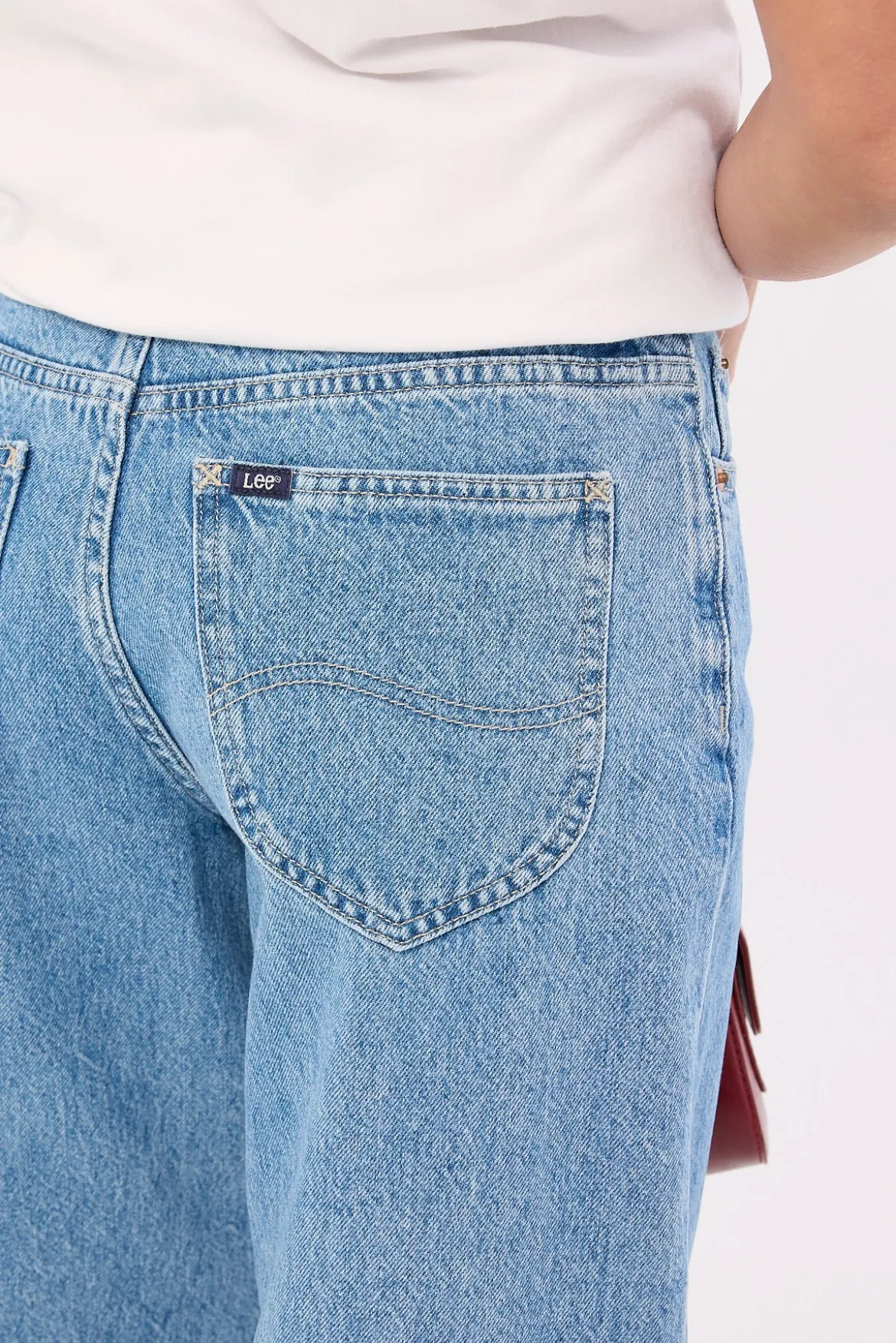 90s Mid Baggy Petite Blue State