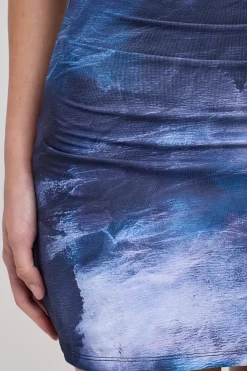 Sabine Jewel Tie Dye Jersey Mini Dress Jewel Tie Dye