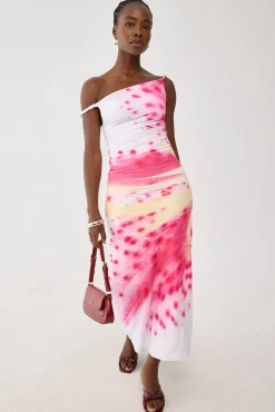 Sabine Printed Jersey Midi Dress Floral Print