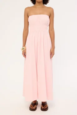 Saffron Strapless Maxi Dress Pink
