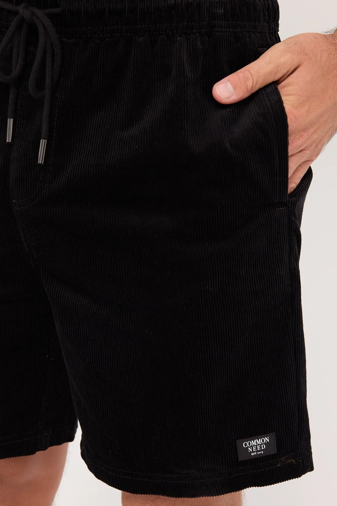 Salt Organic Cord Short Black